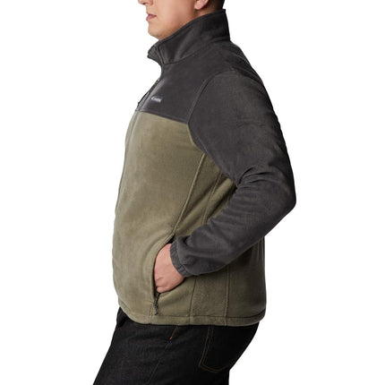 Columbia Men's Steens Mountain Full Zip 2.0 Fleece Jacket, Shark/Stone Green, 6X