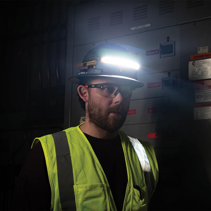 Klein Tools KHH56308 Rechargeable LED Wide-Beam Headlamp Work Light Hard Hats, 770 Lumens, Battery and Mount Included