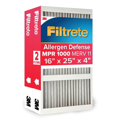 Filtrete 16x25x4 AC Furnace Air Filter, MPR 1000, 