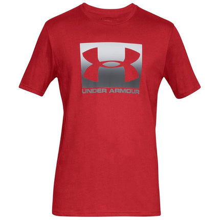 Camiseta de manga corta Under Armour UA Sportstyle Boxed para hombre, Rojo (600)/Steel, XS