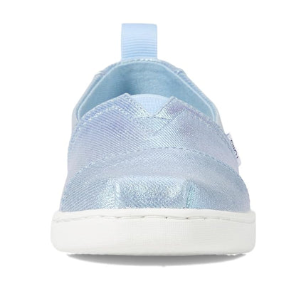 TOMS Girl's Classic Alpargata Loafer Flat, Multi Iridescent Canvas, 4 UK Child