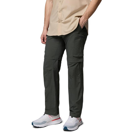 Columbia Men Silver Ridge Convertible Pants - Gravel, Size 38/30