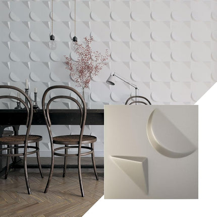 Ekena Millwork 11 7/8"W x 11 7/8"H Apollo EnduraWall Decorative 3D Wall Panel, Aluminum (Covers 0.98 Sq. Ft.