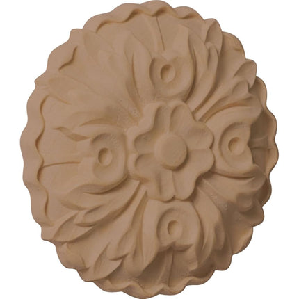 Ekena Millwork ROS02X02KEAL Kent Rosette, 2 3/4-Inch x 2 3/4-Inch x 1/2-Inch, Alder