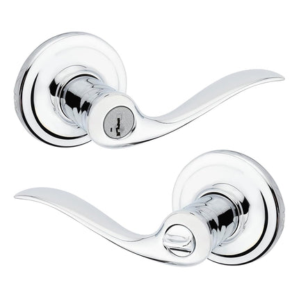 Kwikset 97402-905 Tustin Entry Lever, Polished Chrome