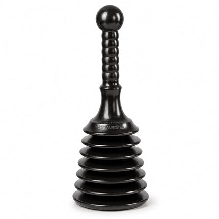 Master Plunger MPS4 Sink & Drain Plunger for Kitchen Sinks, Bathroom Sinks, Showers, and Bathtubs. Small and Strong Design with Large Bellows Commercial & Residential Use, Black
