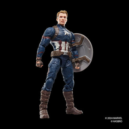 Marvel Legends Series Captain America, Avengers: Endgame Collectible 15-cm Action Figure, Red, White, Blue