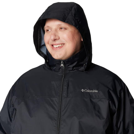Columbia Men’s Glennaker Lake II Rain Jacket, Black, XL Tall