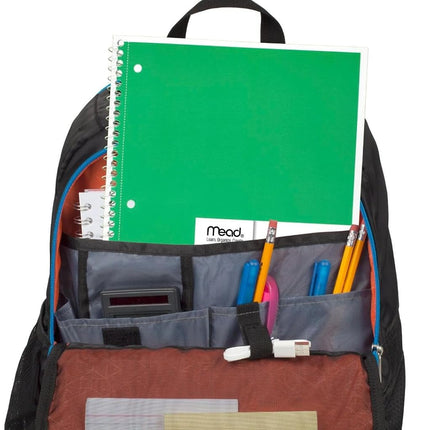 Mead Spiral Notebook, 6 Pack, 1 Compartment, Wide Ruled Paper, 7.8 x 10.5 Inch, 70 Sheets Per Notebook, Colour Varies (73063)