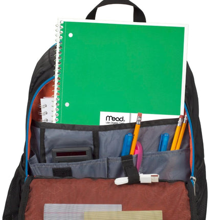 Mead Spiral Notebook, 6 Pack, 1 Compartment, Wide Ruled Paper, 7.8 x 10.5 Inch, 70 Sheets Per Notebook, Colour Varies (73063)