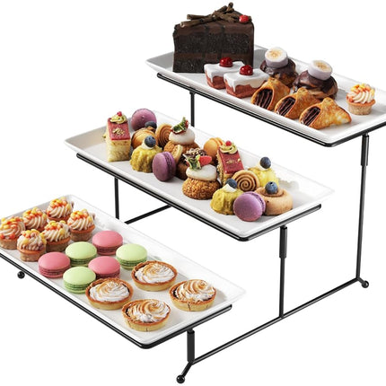 Gibson Gracious Dining Three Tier Rectangle Plate 