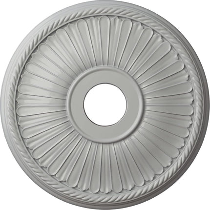 Ekena Millwork CM20BE1FRF Berkshire Ceiling Medallion, Hand-Painted Frost, 20 1/8" OD x 3 7/8" ID x 1 7/8" P (Fits Canopies up to 6 3/8")
