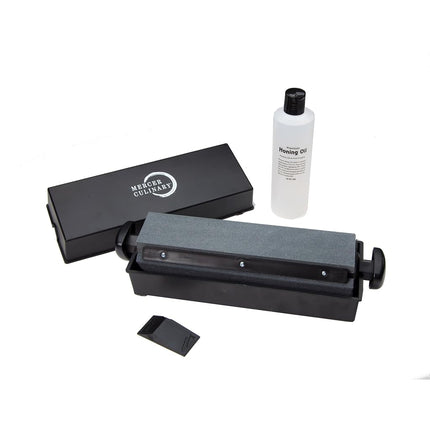 Mercer Tool Corp. M15930 3 Stone Sharpening System, Corundum, Black, Light Orange