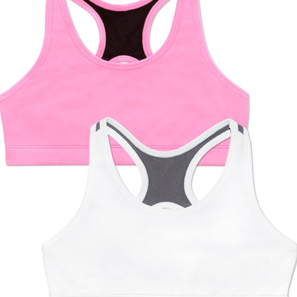 Fruit of the Loom Girls' Stay Dry Racerback Sports