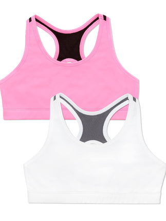 Fruit of the Loom Girls' Stay Dry Racerback Sports