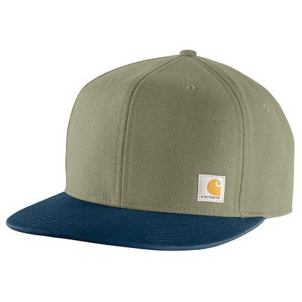 Carhartt Men's 106665 Firm Duck Flat Brim Cap, Dus