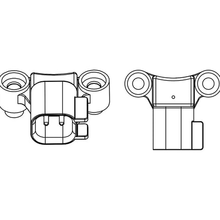 HELLA 011225921 Black 12V BX Trumpet Horn Kit (Ford)