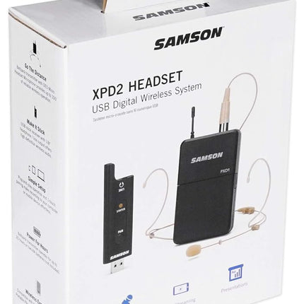 Samson XPD2 Headset Microphone - USB Digital Wireless System