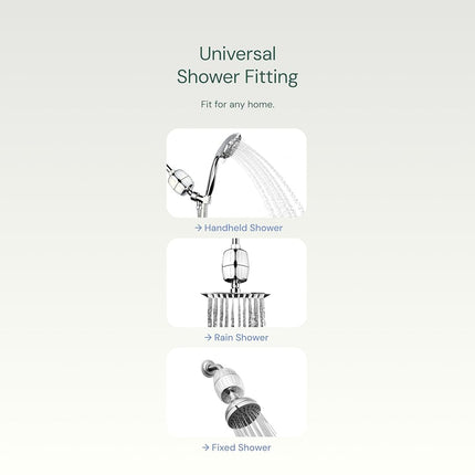 AquaBliss High Output Revitalizing Shower Filter - Reduces Dry Itchy Skin, Dandruff, Eczema, and Dramatically Improves The Condition of Your Skin, Hair and Nails - Brushed Nickel (SF100-BN)