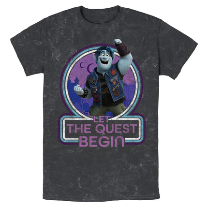 Disney Onward Begin Quest Young Men's Short Sleeve Tee Shirt, Black, Small