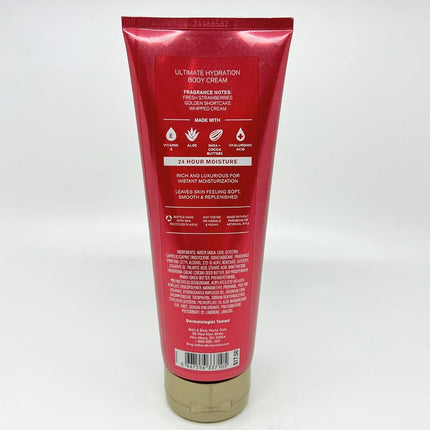 Bath & Body Works Strawberry Pound Cake - 2 Piece Set - Shower Gel 300ml and Ultimate Hydration Body Cream 230ml