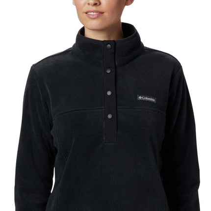 Columbia Women's Benton Springs Half Snap Pull Over Ii, Black, 1x