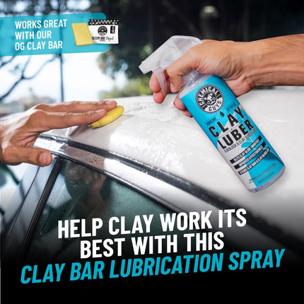 Chemical Guys Complete Clay Kit – Paint Restoration Set with 3 Clay Bars, Clay Luber & Microfibre Towel for Smooth, Clean & Glossy Paintwork