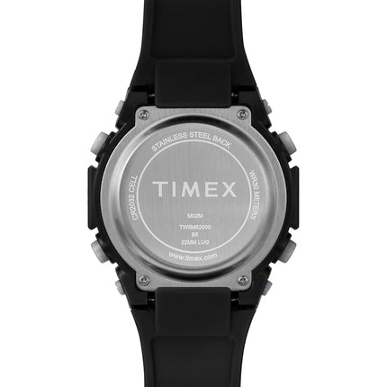 Timex Men's Sport 50 mm Watch - Black Resin Strap Digital Dial Black Case TW5M62000