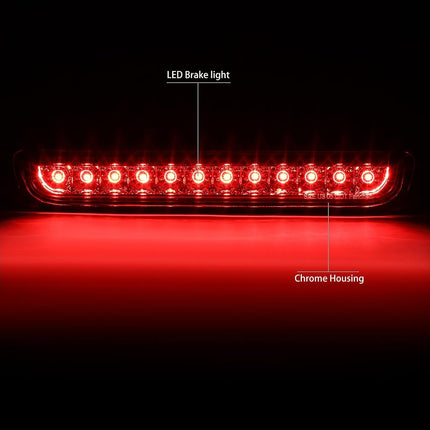 DNA Motoring 3BL-FJC06-LED-CH LED Third Tail Brake Light [for 07-14 FJ Cruiser]