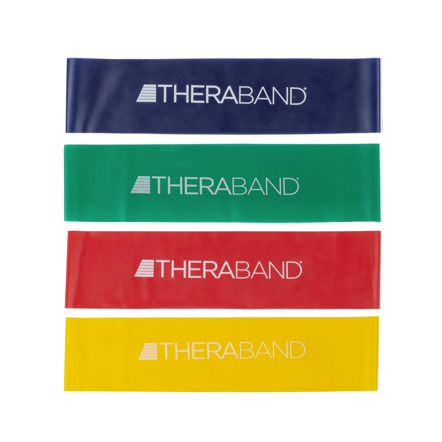 TheraBand Resistance Band Loop Set, Pack of 4, 12 