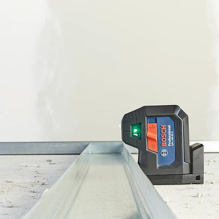 BOSCH GPL100-50G Green-Beam Self-Leveling Alignment Laser, Includes 2 AA Batteries, Built-in Multipurpose Mount, & Hard Carrying Case