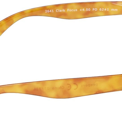 Peepers by PeeperSpecs Clark Blue Light Blocking Reading Glasses, Honey Tortoise, 49 mm