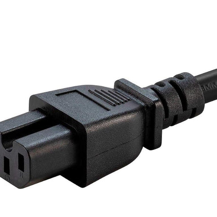 Monoprice Power Cord - IEC 60320 C20 to IEC 60320 C15, 14AWG, 15A/1875W, 3-Prong, Black, 6ft