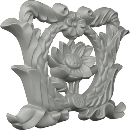 Ekena ONL08X04X00EM 8 1/4" W x 4 H x 3/4" P Emery Center Onlay, Primed