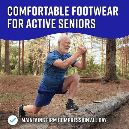 Compression Socks for Plantar Fasciitis & Achilles Tendonitis Relief – Pair of Ankle Compression Sleeves for Foot Swelling, Heel Spurs, Pain & Fatigue – Comfortable Arch Support Brace for Daily Use