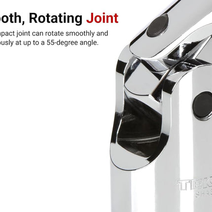 TEKTON 1/4 Inch Drive x 7/16 Inch 6-Point Universal Joint Socket | SHD08011