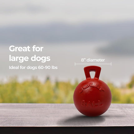 Horsemen's Pride Tug-n-Toss Jolly Ball, 8-Inch, Red