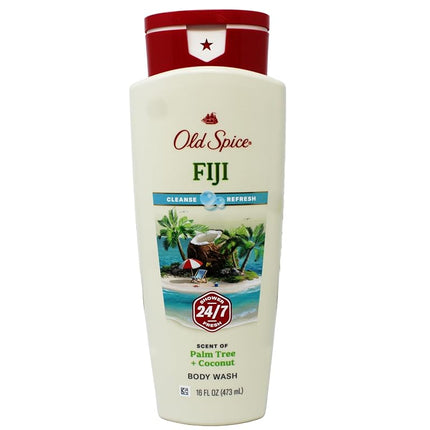 Old Spice Fresher Collection Fiji Scent Men's Body Wash 16 Oz (Pack of 3)