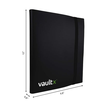 Vault X 9 Pocket Strap Trading Card Binder 360 Cards Side Loading (Black)