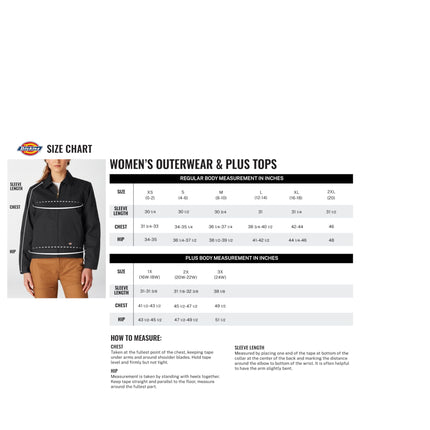 Dickies Women's Fleece Lined Duck Canvas Jacket, Black, XXL