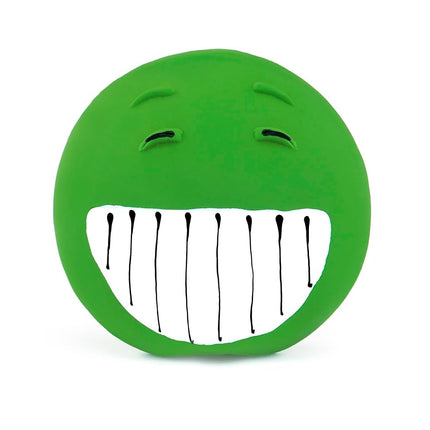 Chiwava 4 Pack 2.8'' Latex Squeaky Dog Toy Smiley Face Balls Interactive Fetch Play for Small Dogs