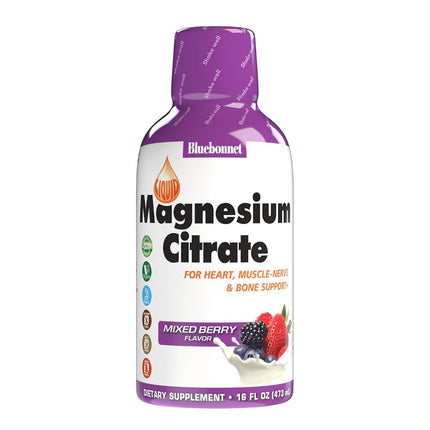 Bluebonnet Nutrition Liquid Magnesium Citrate, For