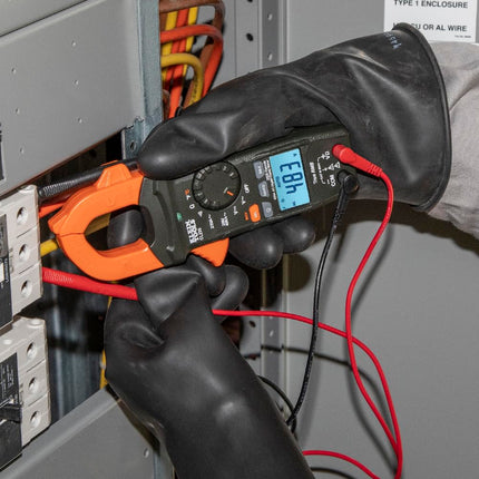 Digital Clamp Meter, AC Auto-Ranging 400 Amp with Temperature and Non-Contact Voltage Detector, Klein Tools CL220