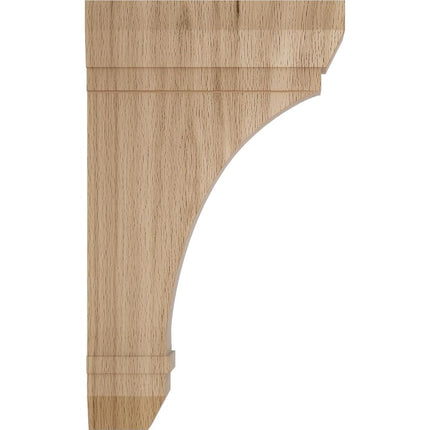 Ekena BKT02X06X10STRO 2 1/4" W x 6" D x 10" H Stockport Bracket, Red Oak