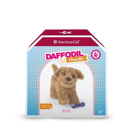American Girl Truly Me 18-inch Doll Pet Daffodil Doodle Dog with Magnetic Mouth to Hold Her Barbell Toy, For Ages 6+