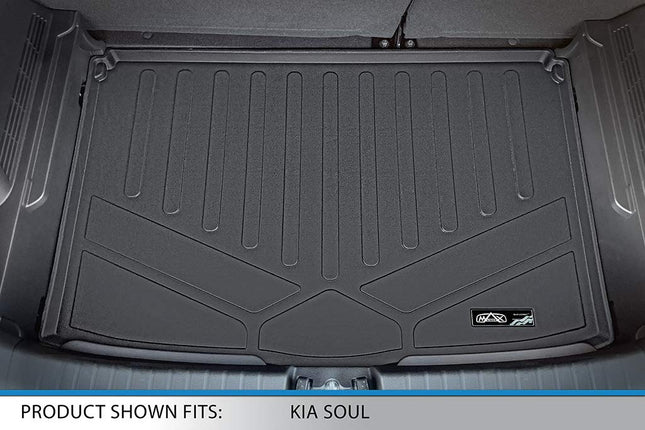 MAXLINER Custom Fit Cargo Trunk Liner Floor Mat Behind 2nd Row Black for 2020 Kia Soul