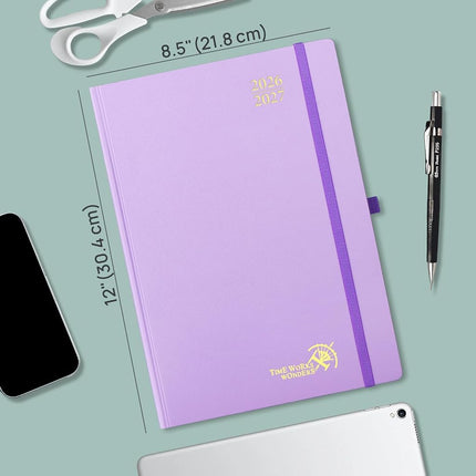 POPRUN 2026-2027 Daily Planner One Page Per Day, 8.5" x 12", Day Planner