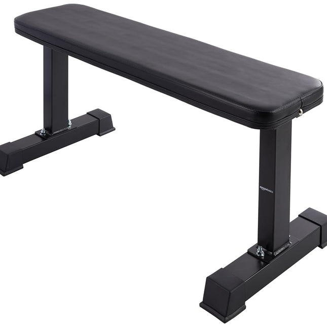 Amazon Basics Flat Weight Workout Exercise Bench, 