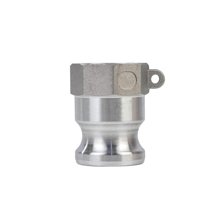Quafwia Aluminum Cam Lock Fittings (Part A) Cam Groove Hose Fitting Camlock Fittings Male Adapter NPT Thread (1")