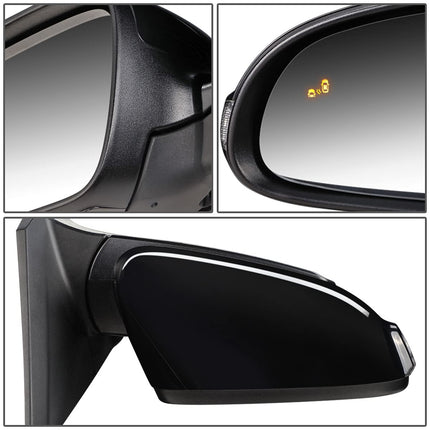 DNA Motoring OEM-MR-HY1321257 Heated Powered Right Passenger Side Door View Mirror W/ Blind Spot Detection & Turn Signal Compatible with 2018-2022 Kona
